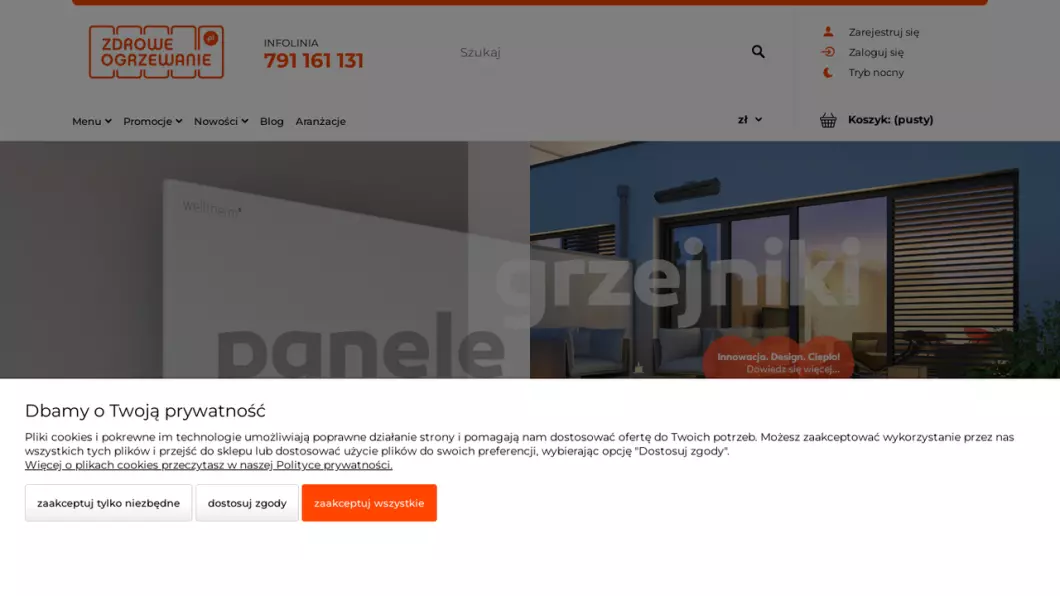 Grzejniki na podczerwień | Sklep internetowy ZdroweOgrzewanie.pl - podgląd