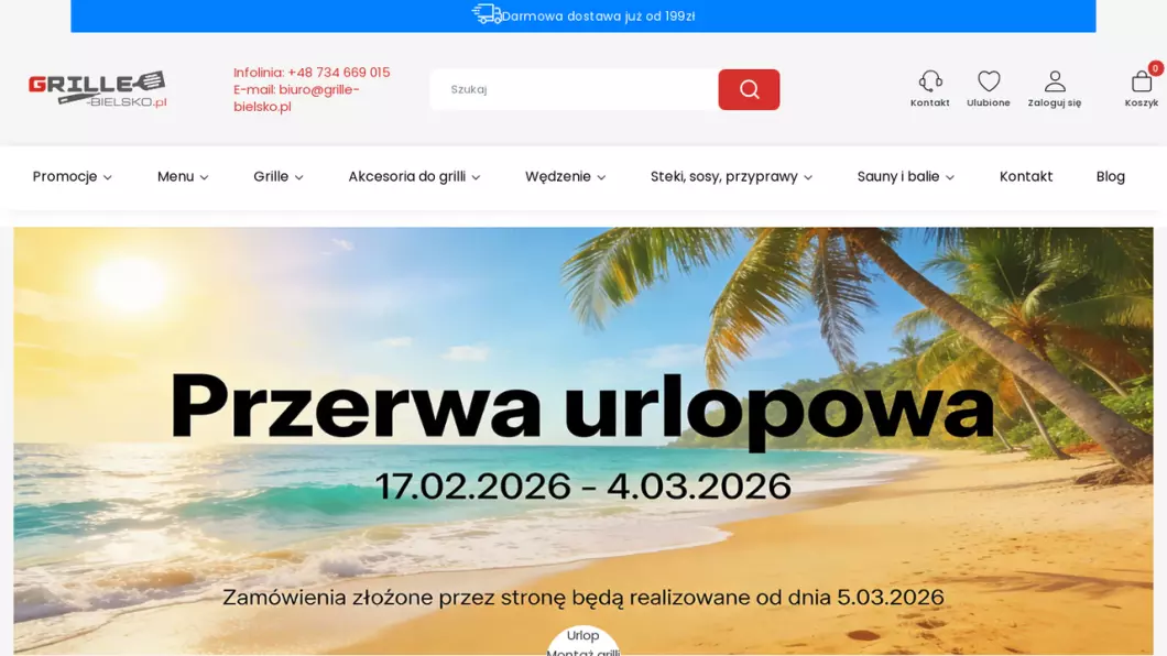 Internetowy sklep z grillami | Grille-bielsko.pl - podgląd