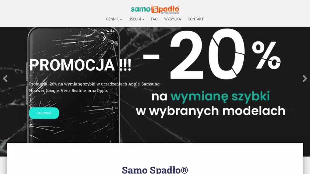 Samo Spadło Centrum Serwisowe - podgląd