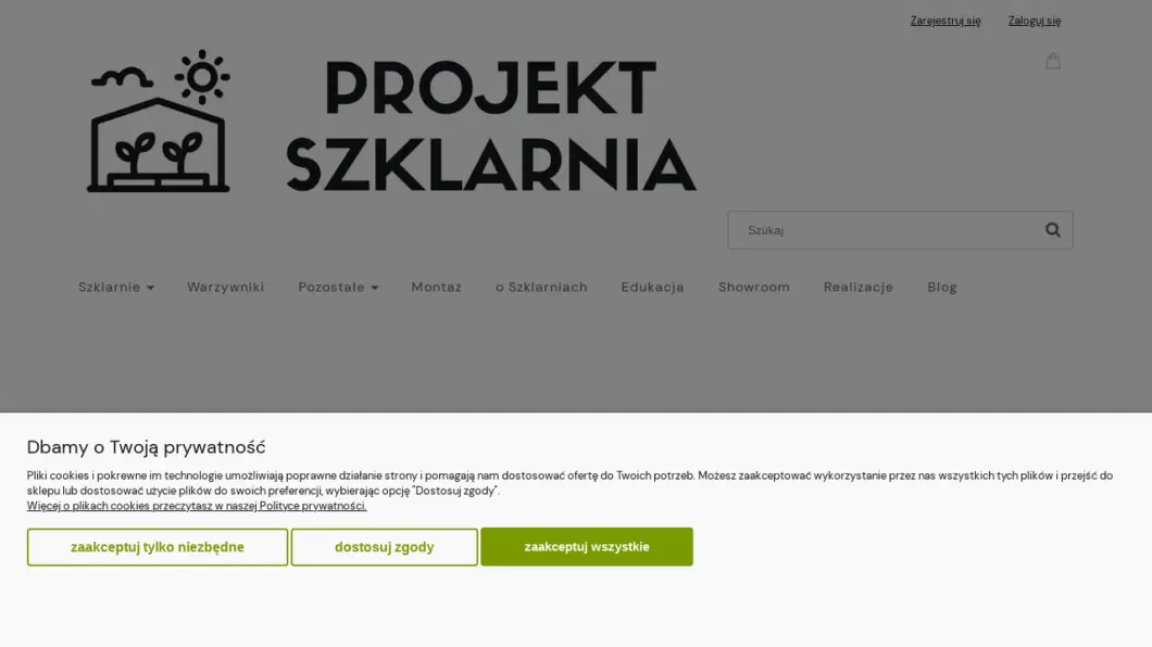 Szklarnie ogrodowe z montażem | Projekt Szklarnia - podgląd