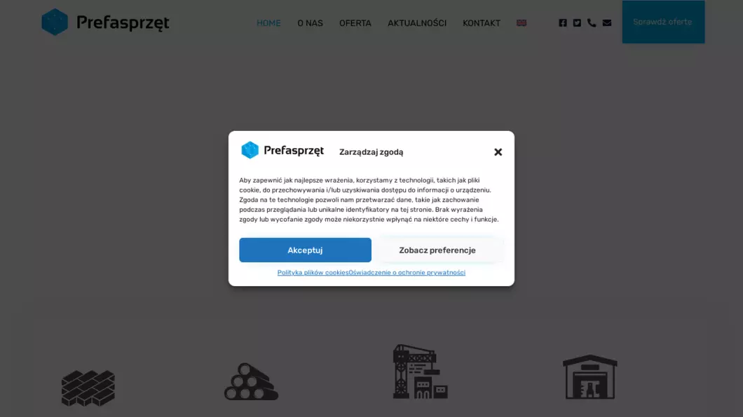 Sprzęt do prefabrykacji betonu Prefasprzęt - podgląd