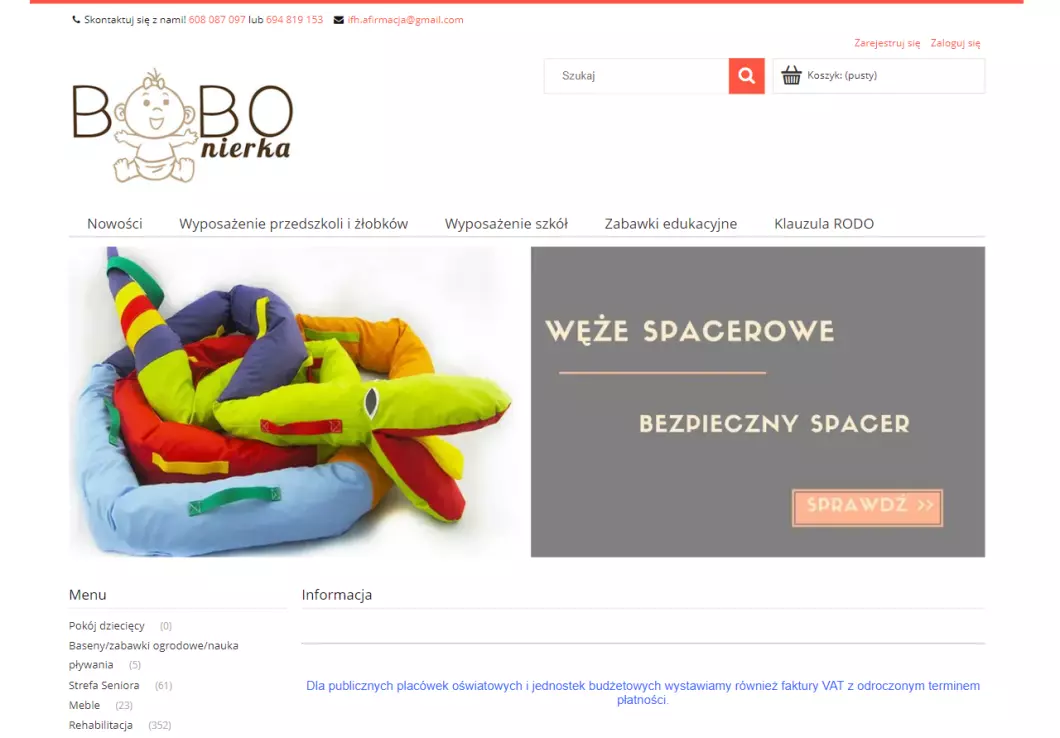 Bobonierka - zabawki i wyposażenie szkół, przedszkoli, żłobków - podgląd