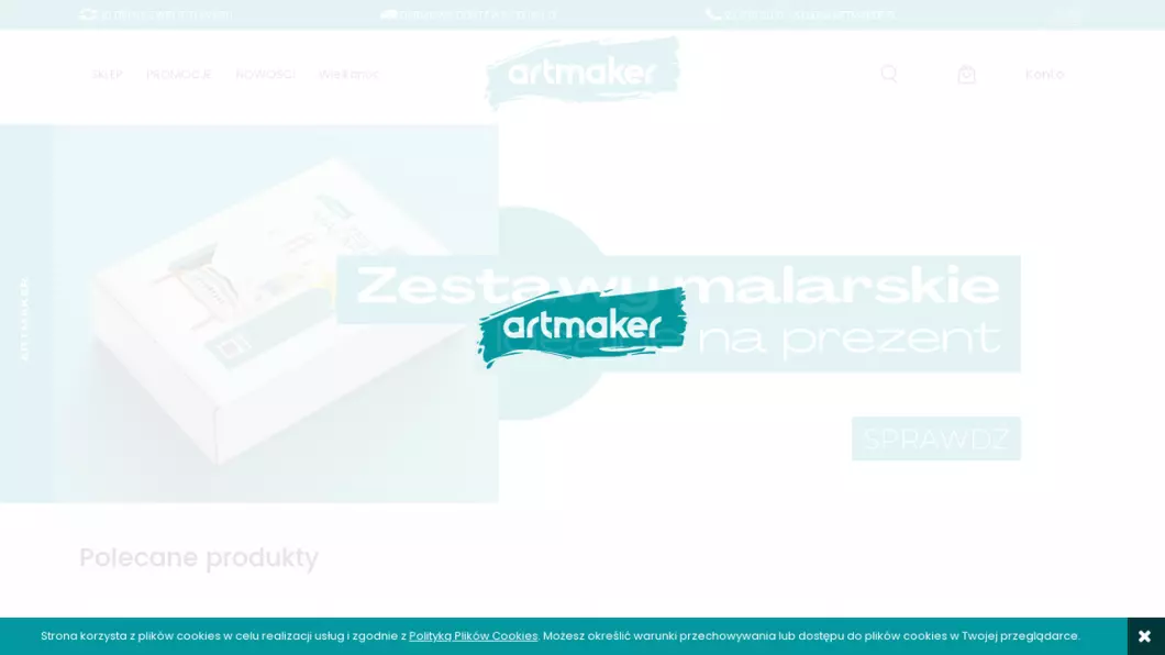 Sklep plastyczny - Artmaker.pl - podgląd